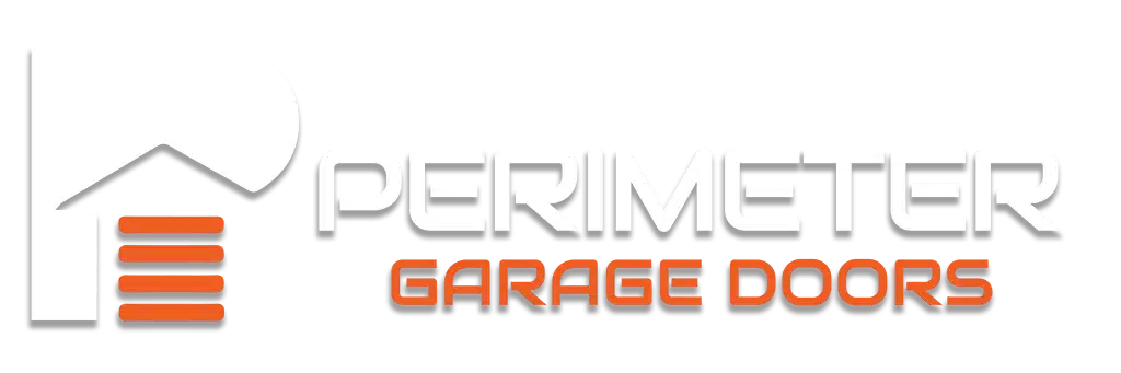 Perimeter Garage Doors Full Logo Orange & White Shadow